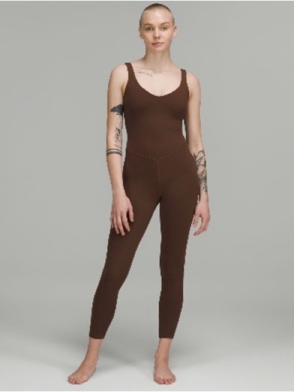 Lululemon Align Bodysuit 25” in Java